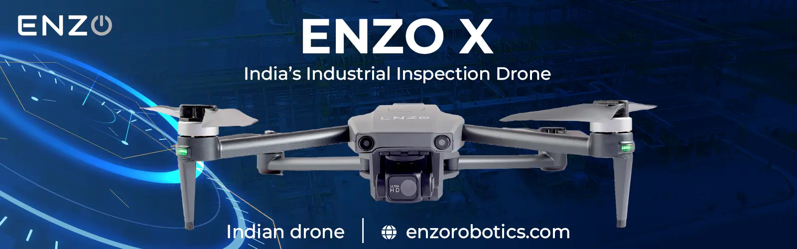 India-Made Enzo X Drone for Industrial Inspection